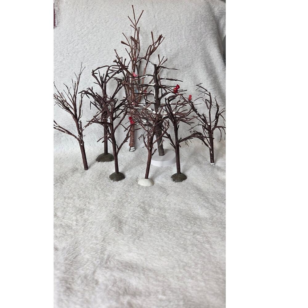 Dept 56 Bare Branch Trees Lot of 8